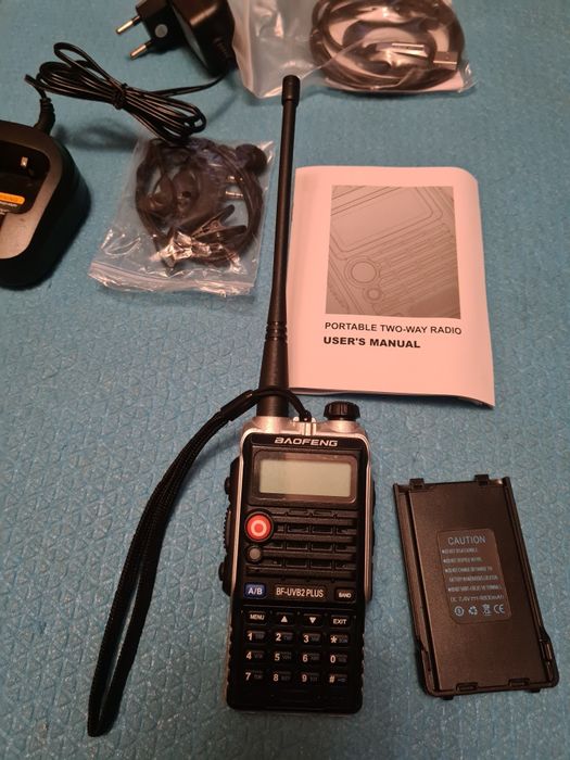 Zestaw 2x Radio Baofeng BF-UVB2 plus 8Watt. Używane. Stan idealny.