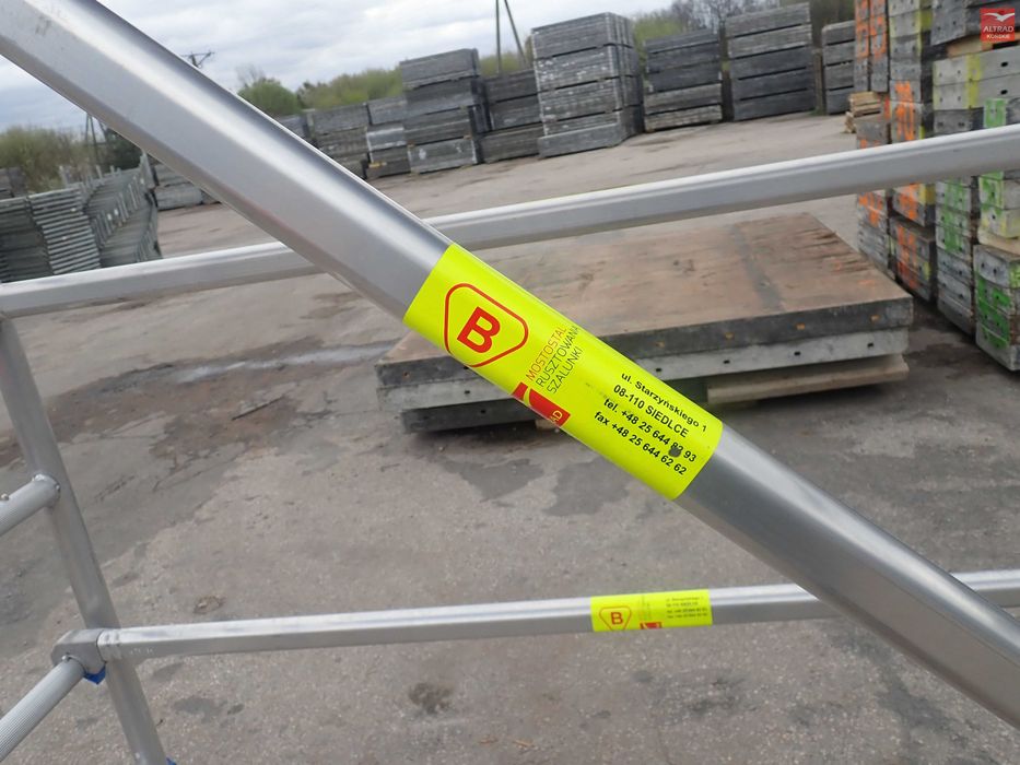 Rusztowanie jezdne, Rusztowanie aluminiowe na kółkach. Sprzedaż - Wyn.