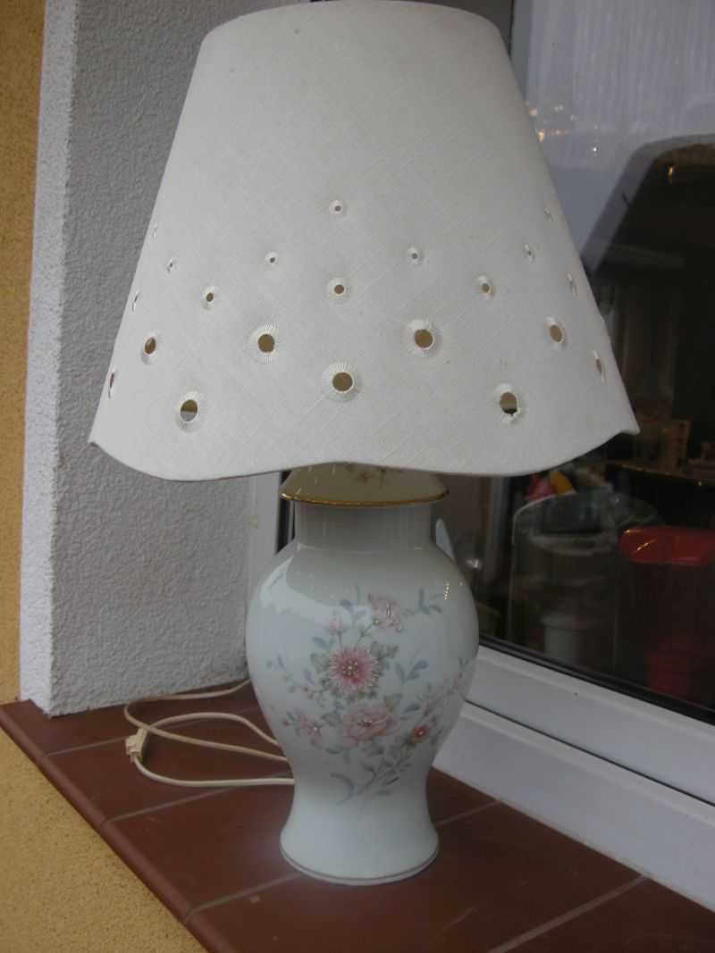 porcelana -  stara lampa / lampka limoges angelique