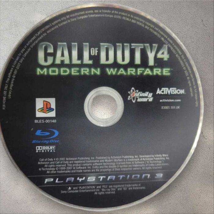 Игра лицензионная на SP 3 Call of Duty 4 Modern Warfare