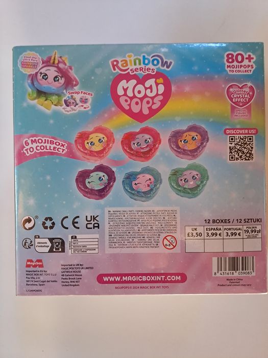 Moji Pops Rainbow Series 12 /12 Sztuk Okazja  Nowe .Okazja