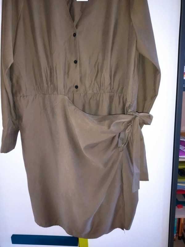 Sukienka khaki Mango XXL