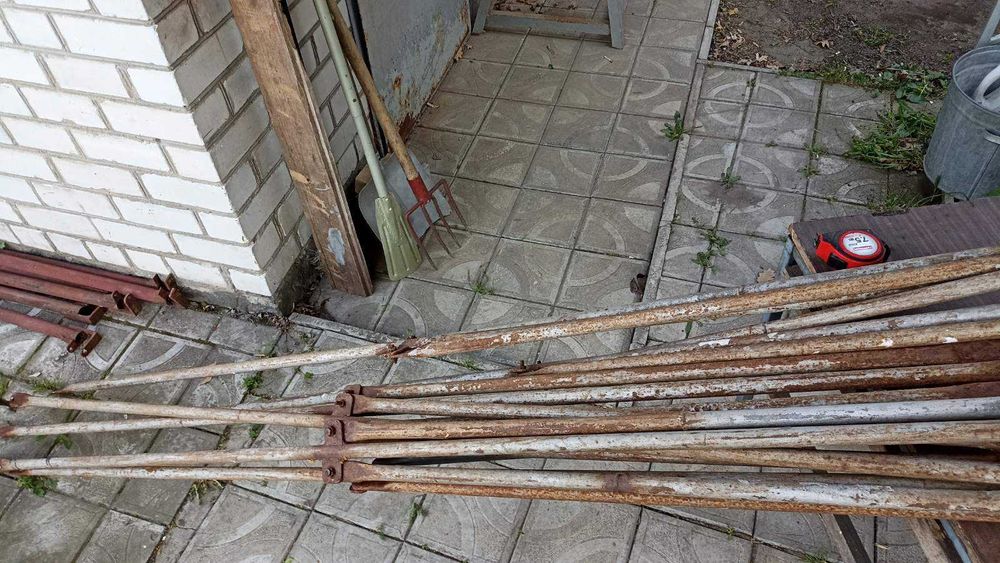 Ліса будівельні, секція 2,0 м  x  1,0 м, труба d 38 мм - 8 секцій