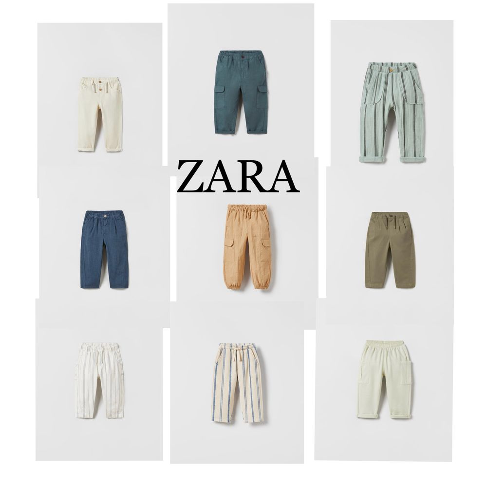 Штани Zara 92 98 104 110 116 джогери Зара штанці штаны