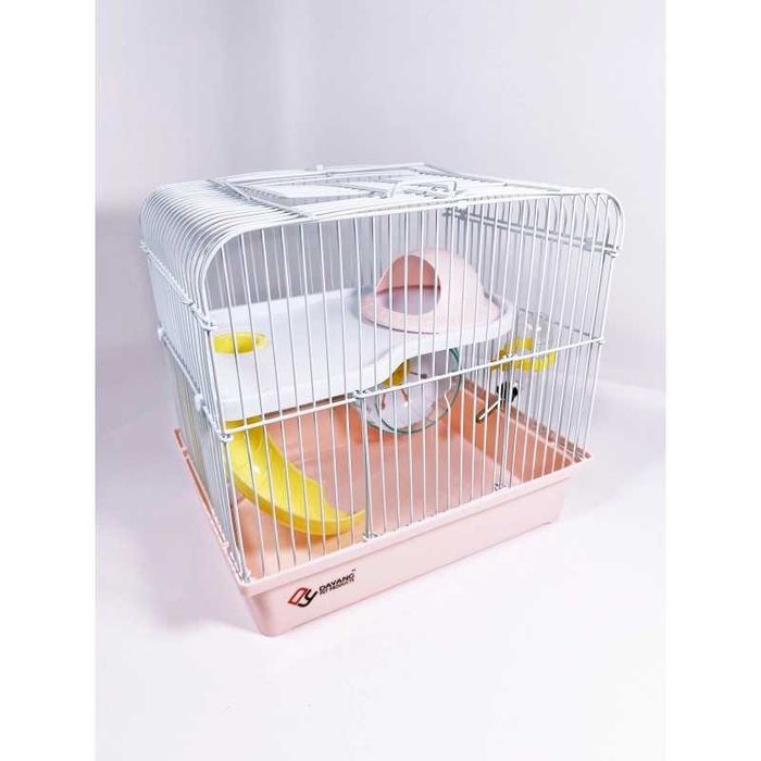 Отличная клетка для хомяка с НЛО домиком. Яркие цвета. Модель AV166.