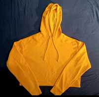 Bluza crop top żółta rozmiar XS