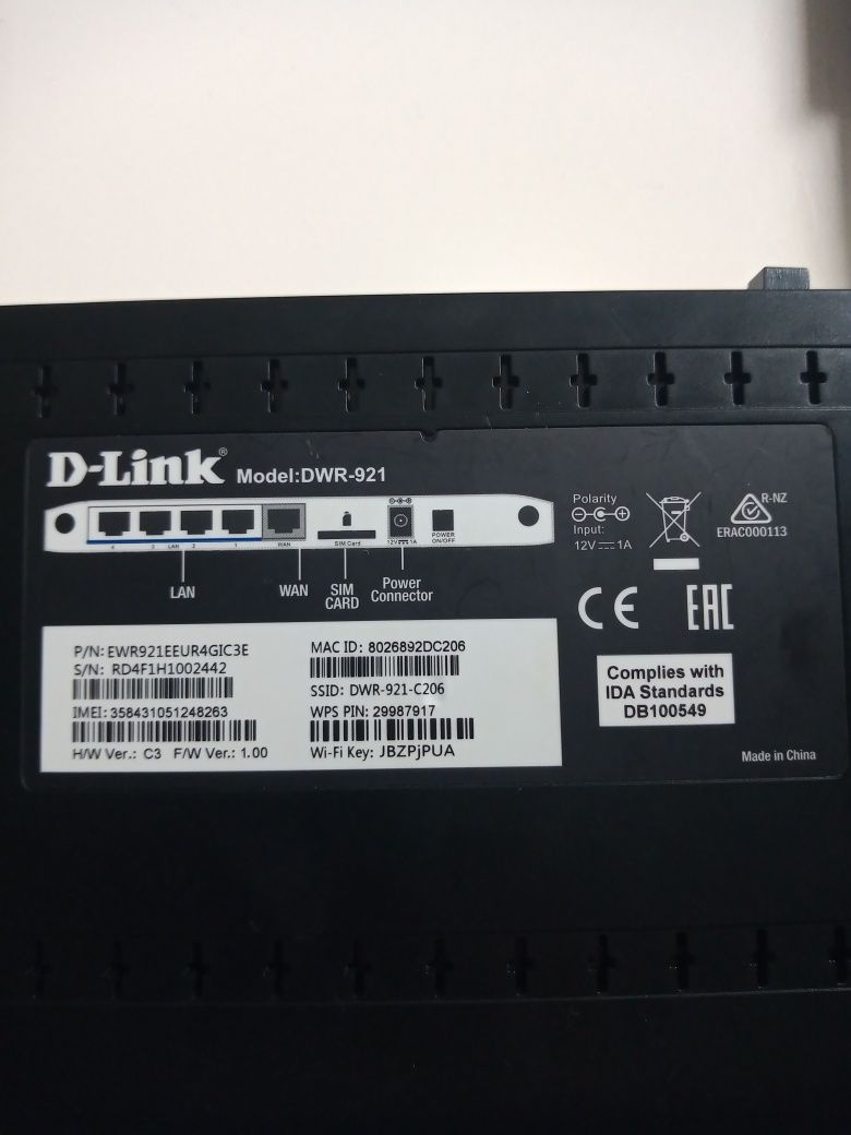 Router D-link DWR-921