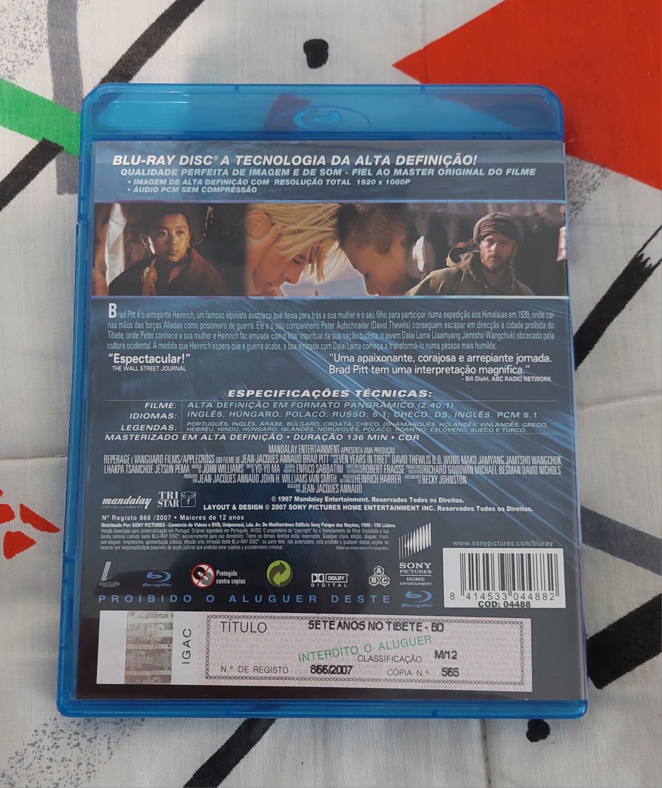 Sete Anos no Tibete (Blu-ray) Brad Pitt