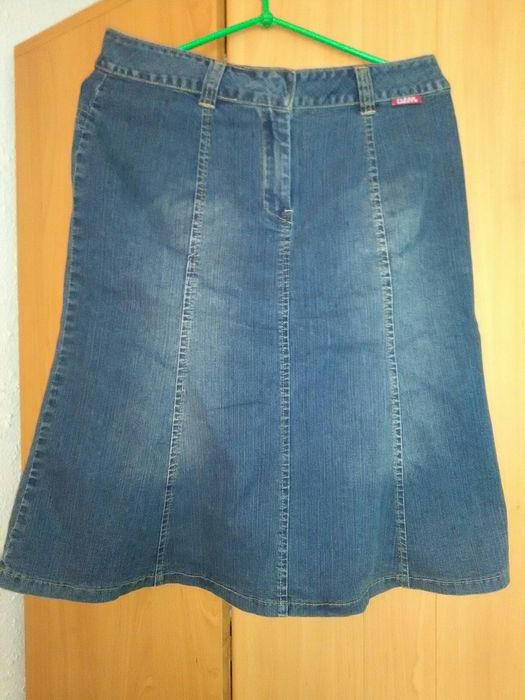 Spódnica jeans z laikrą roz.M/L