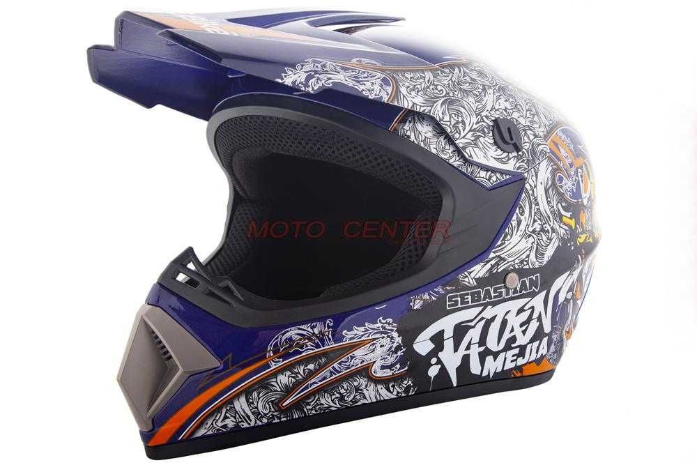 Kask Crossowy City-Bike MD-905 Tatan Niebieski