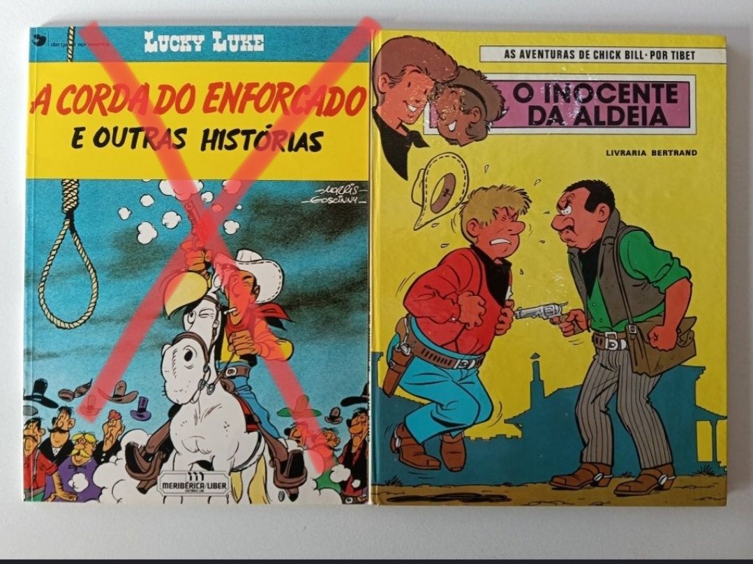 56 Livros Lucky Luke, Chick Bill, Os Túnicas Azuis