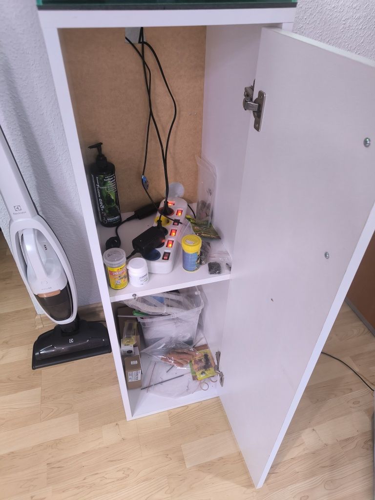 Krewetkarium Aquael 49L 35x35x40h White duży zestaw akwarium krewetki
