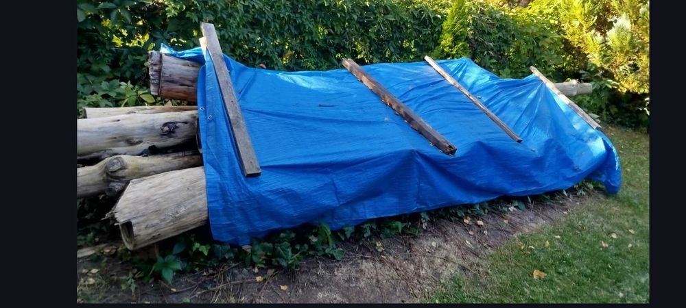 Bale drewniane drewno tartaczne dłużyca sosna okorowana