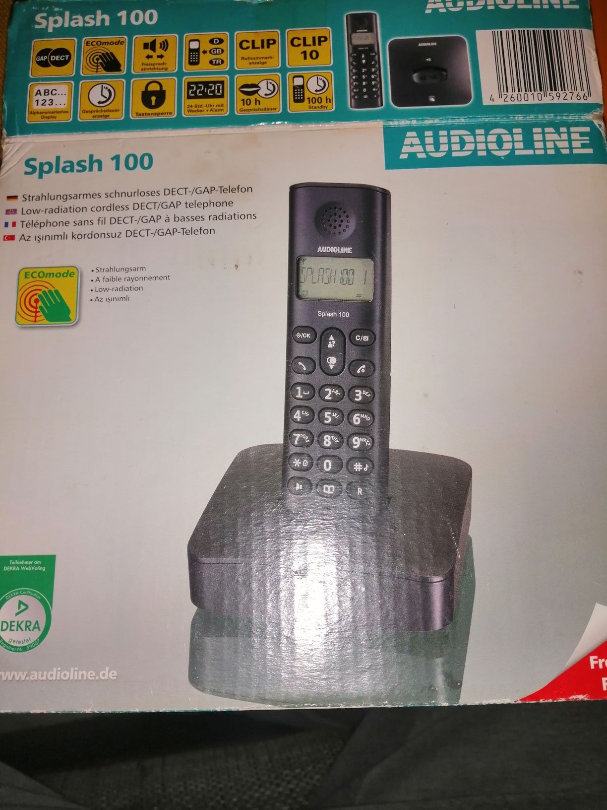 Telefon bezprzewodowy Audioline Splash100