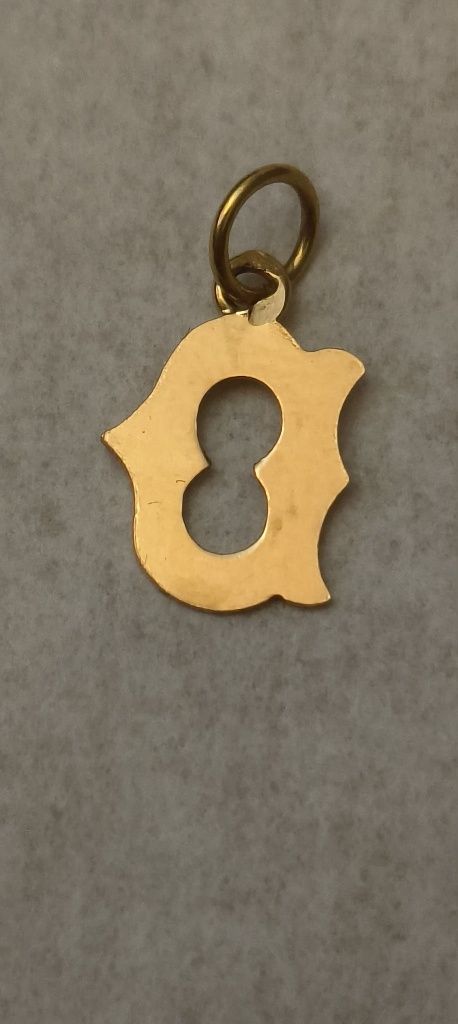 Pendente Letra D em ouro