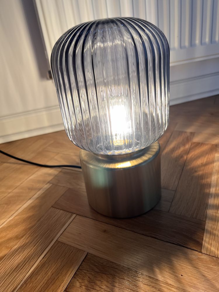 Lampa szklana ikea solknit