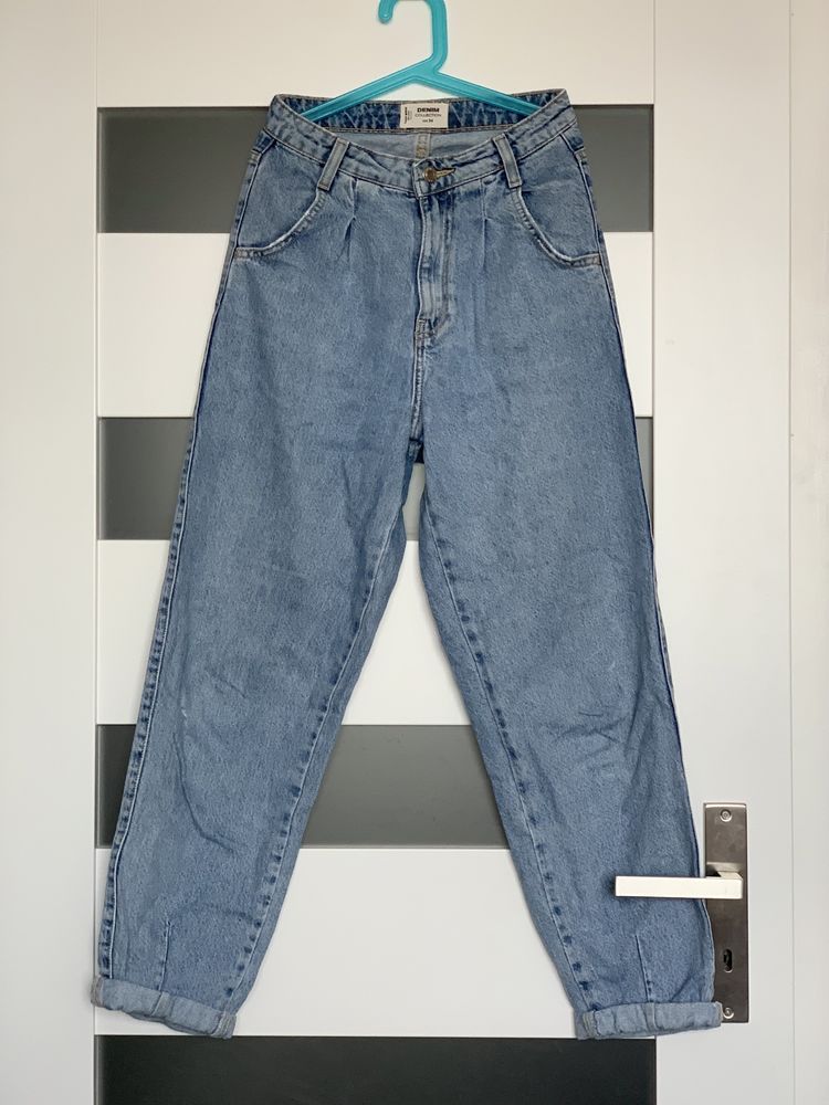 Spodnie jeansowe z wysokim stanem boyfriend Tally Weill jeansy