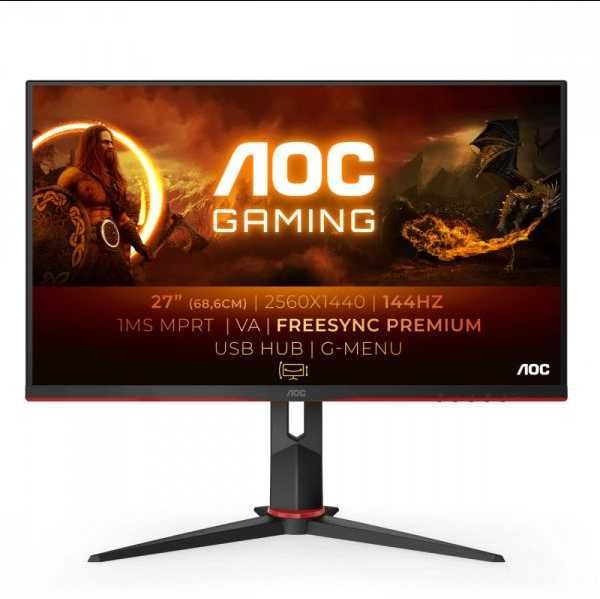 AOC G2 Q27G2U/BK 27'' (1ms - 144Hz - VA)