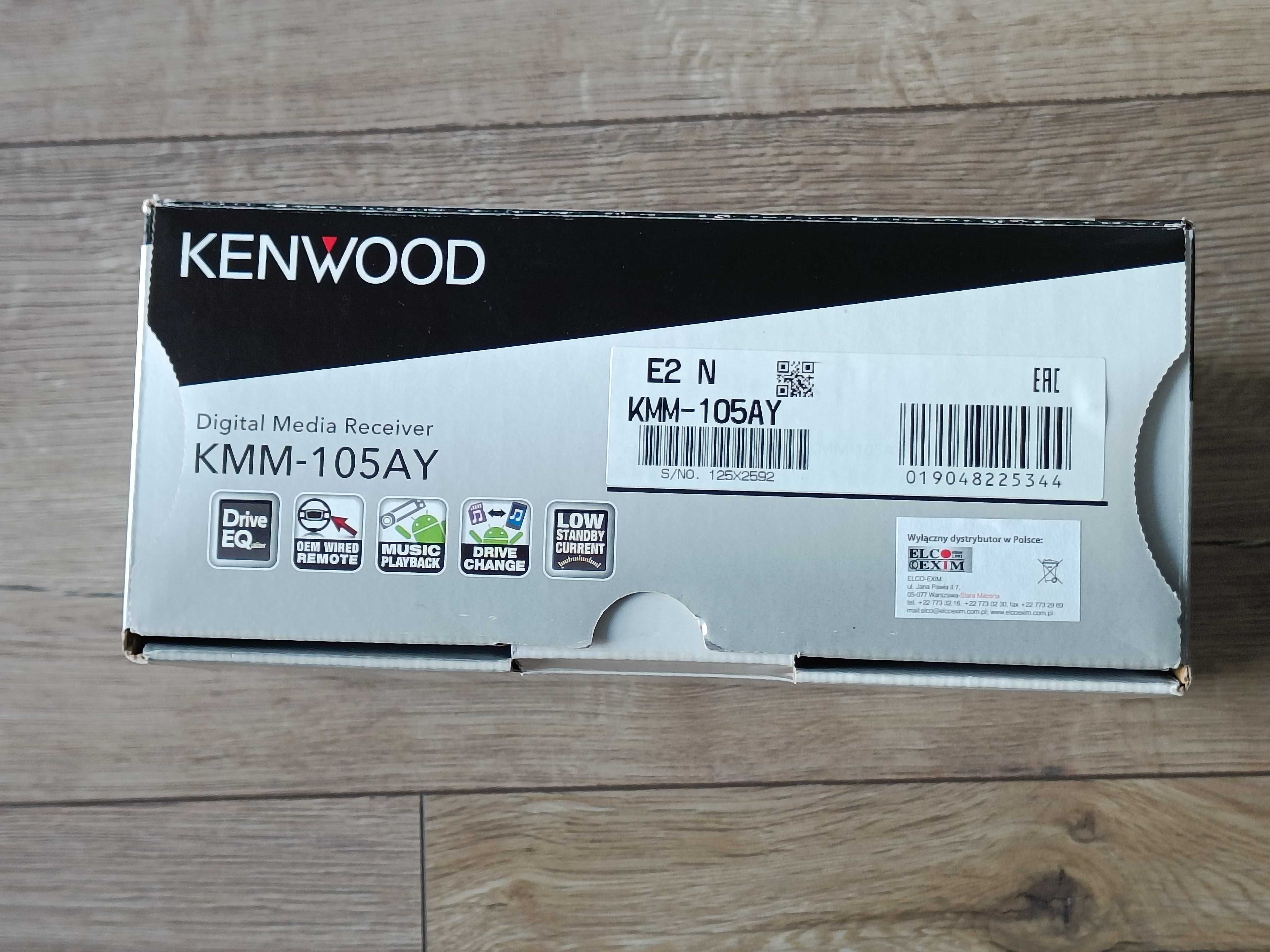 Kenwood KMM-105AY Radio USB MP3 AUX