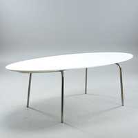 Stół do jadalni Ikea Vintage biały duży chrom Bauhaus