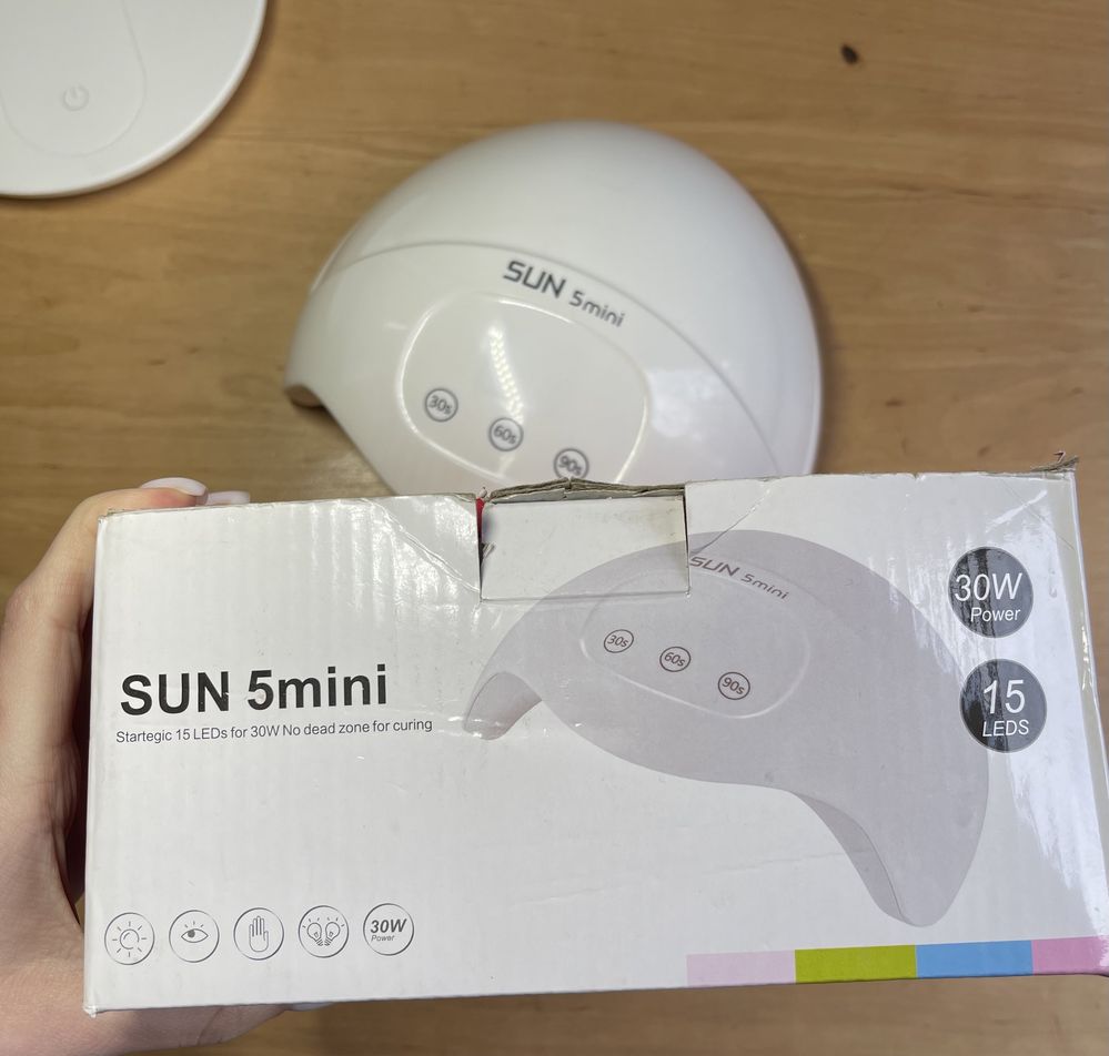 Лампа UV-LED SUN 5 mini 30W професійна лампа для сушіння нігтів