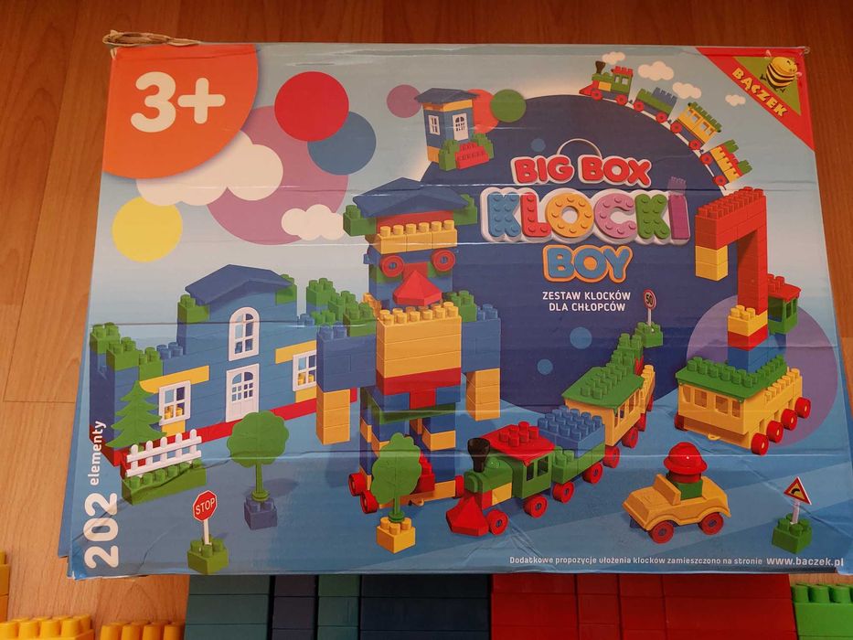 Klocki BIG BOX konstrukcyjne, zestaw klocków dla chłopców
