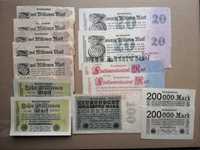 Marki Rzesza Niemiecka 14 banknotów