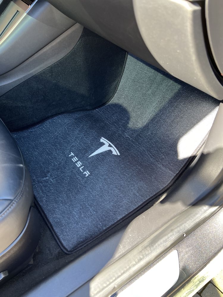 Коврики ворсові килимки літні поліки Tesla Model 3 тесла модел 3