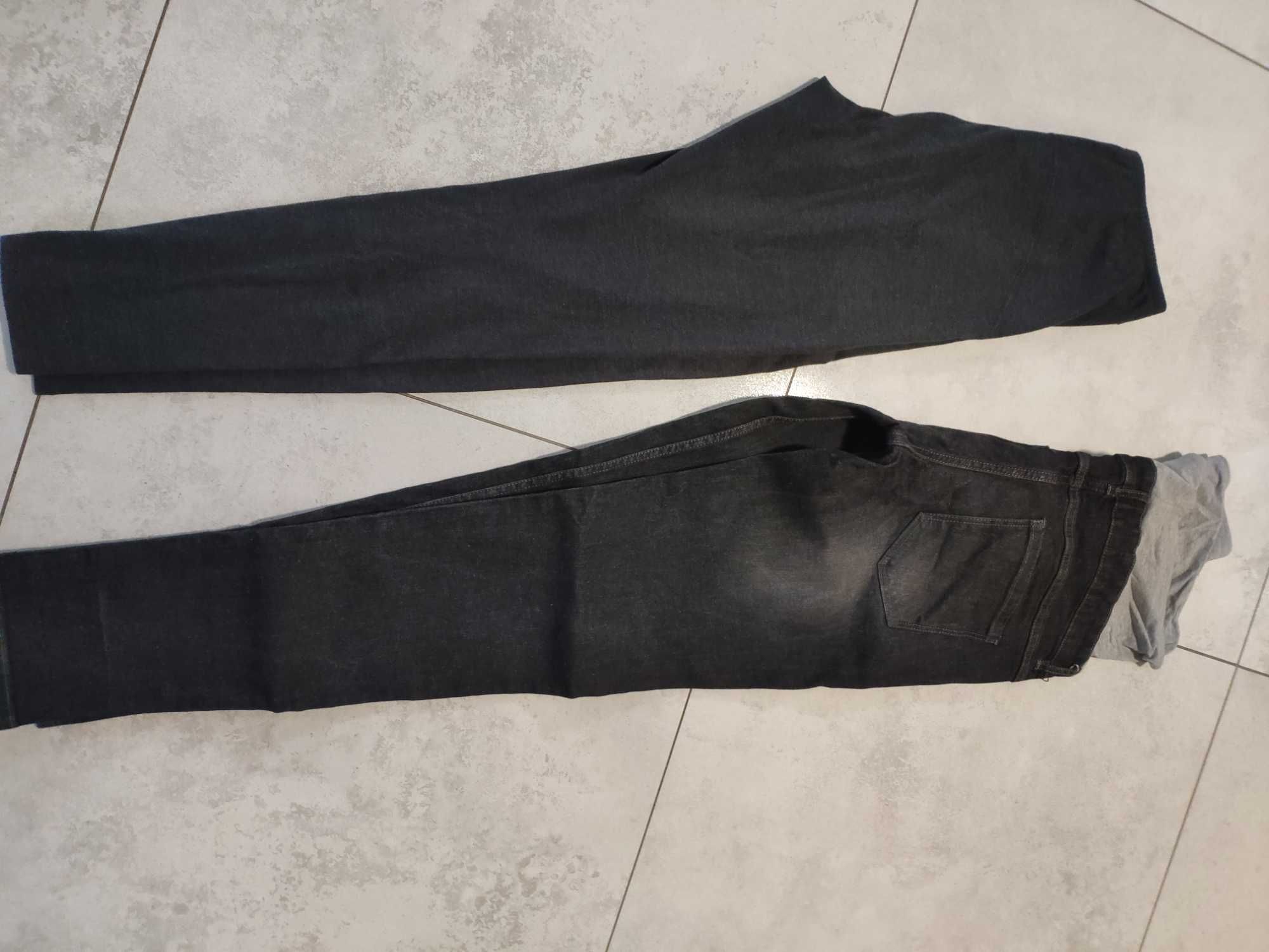 Zestaw spodnie ciążowe 38 Esmara, bluzka S/M + gratis legginsy