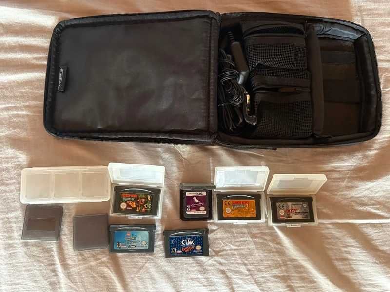 Nintendo DS zestaw gier donkey kong sims 007 i inne perełki etui inne