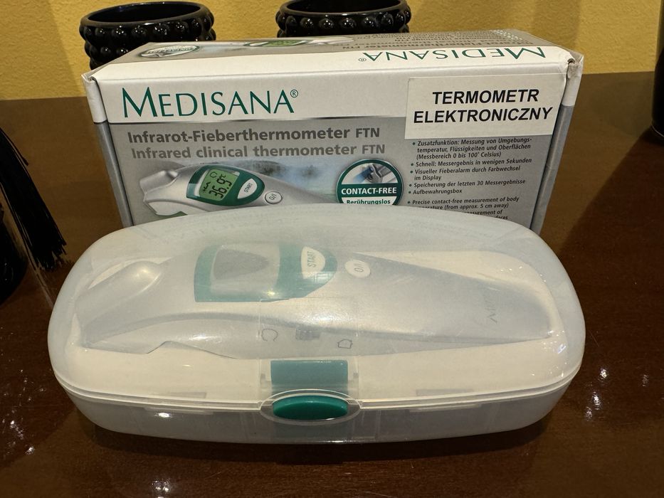 Profesjonalny termometr bezdotykowy czołowy/uszny MEDISANA FTN 76120