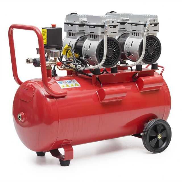 Компресор 50 л, 220 В, безмасляний, 4 циліндри. INTERTOOL PT-0023.