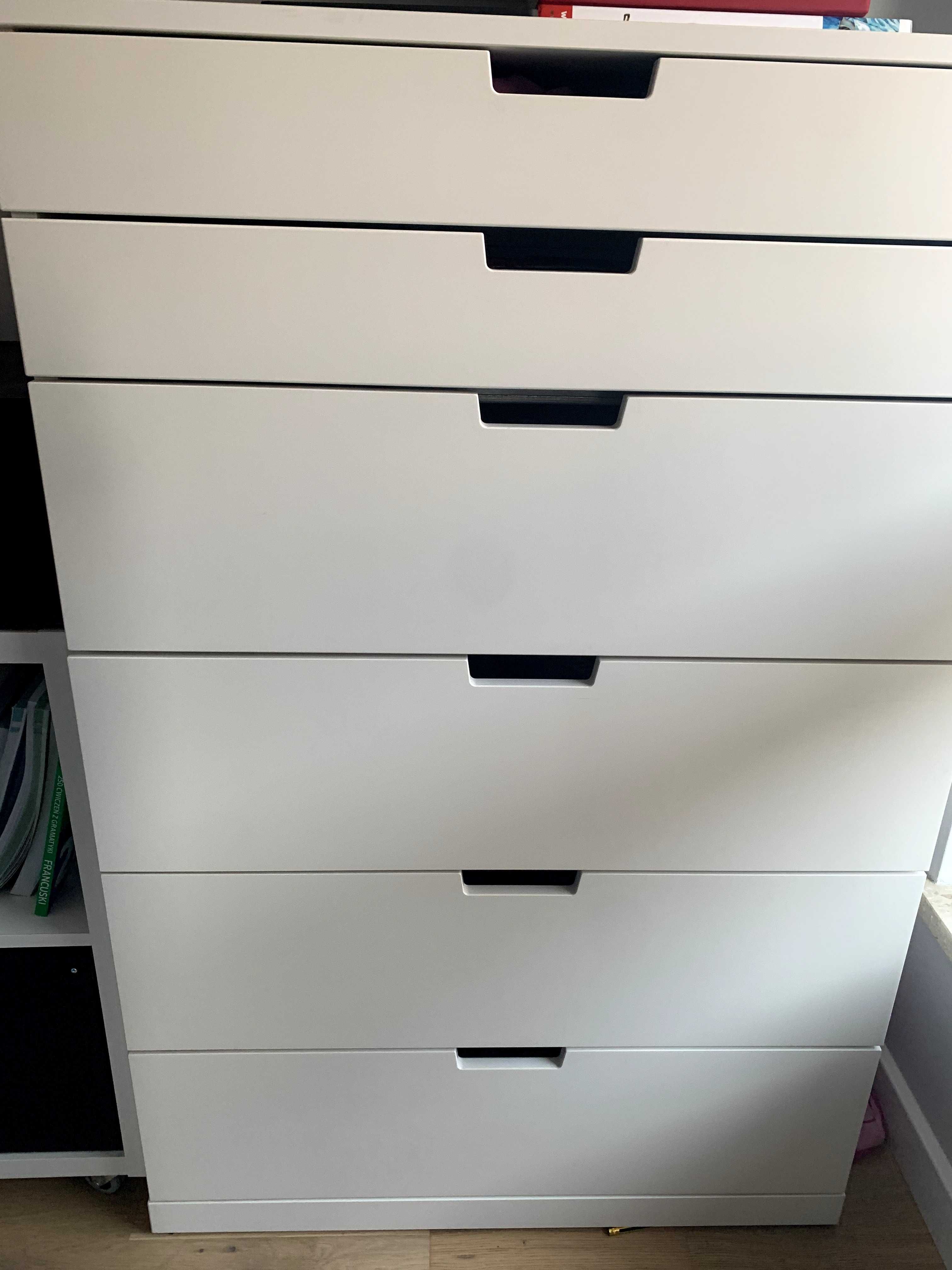 Ikea Kallax komoda biała 6 szuflad duża pojemna zadbana