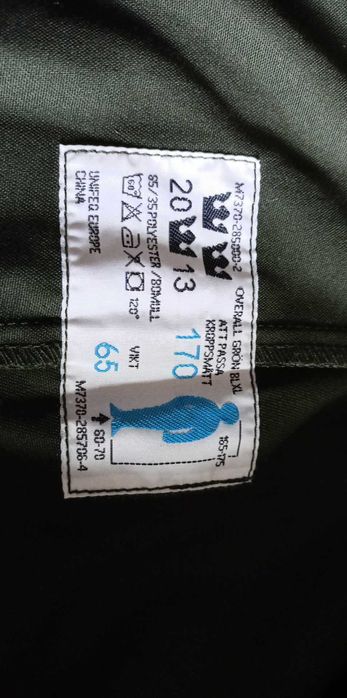 Kombinezon Wojskowy Armia Szwecja M90 r.170/65 /165-175/60-70kg Nowy