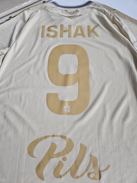 Koszulka Lech Poznań XL macron ISHAK 9 złota 4 komplet prezent święta