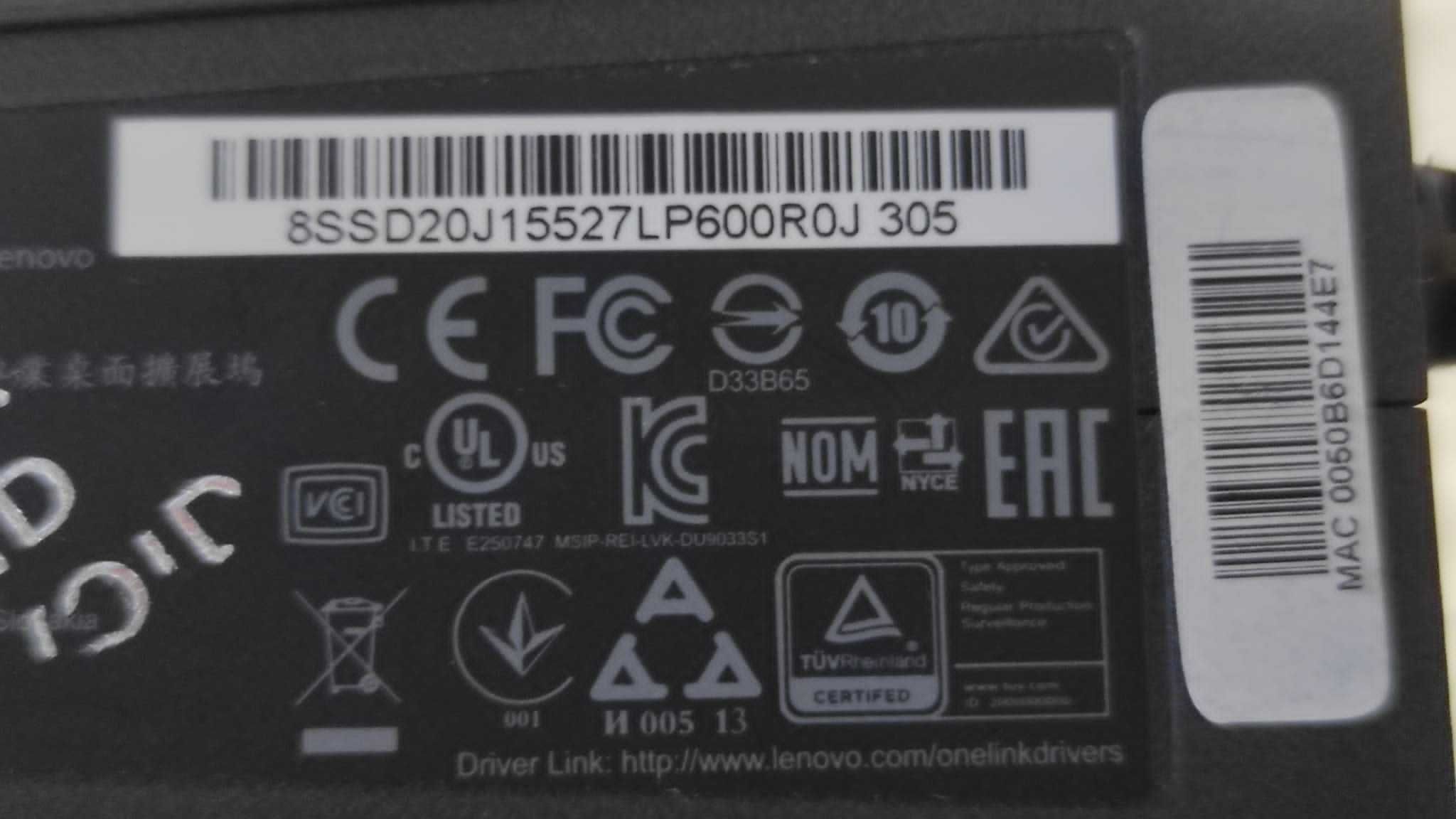 Stacja Dokująca Lenovo OneLink Pro Dock DU9033S1