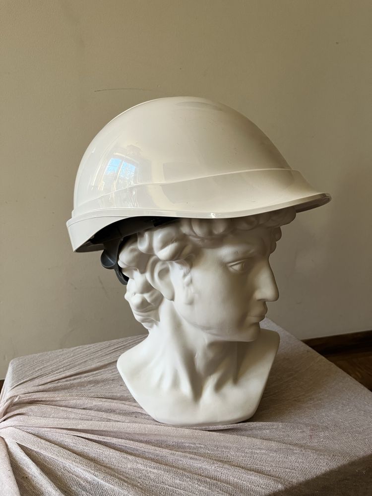 Kask budowlany biały