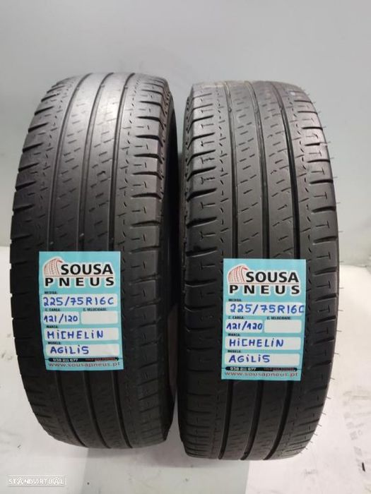 2 pneus semi novos 225-75r16c michelin - oferta dos portes