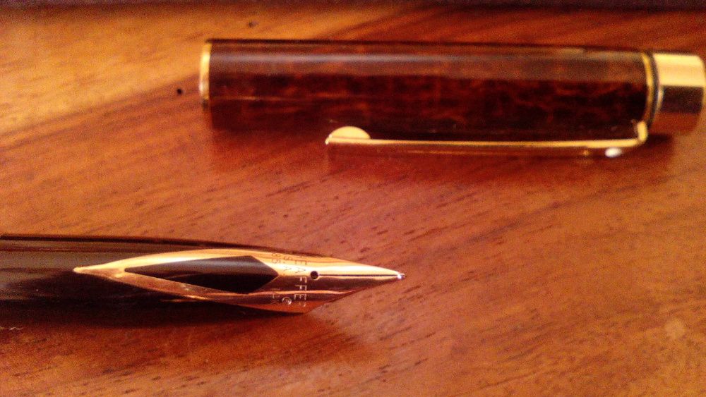 Sheaffer Caneta + Lapiseira Targa Brown 14K USA