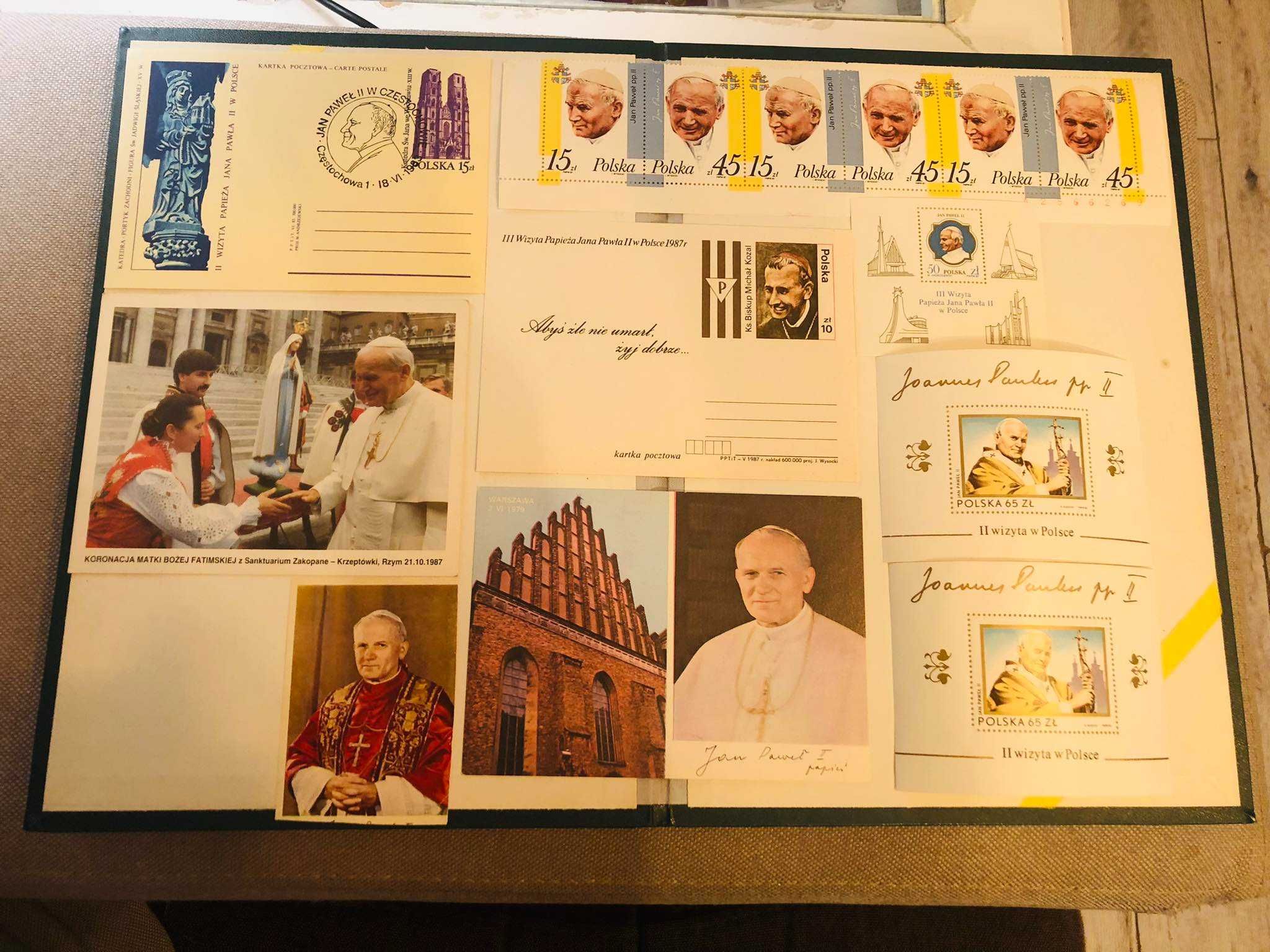 Znaczki i kartki pocztowe Jan Paweł II