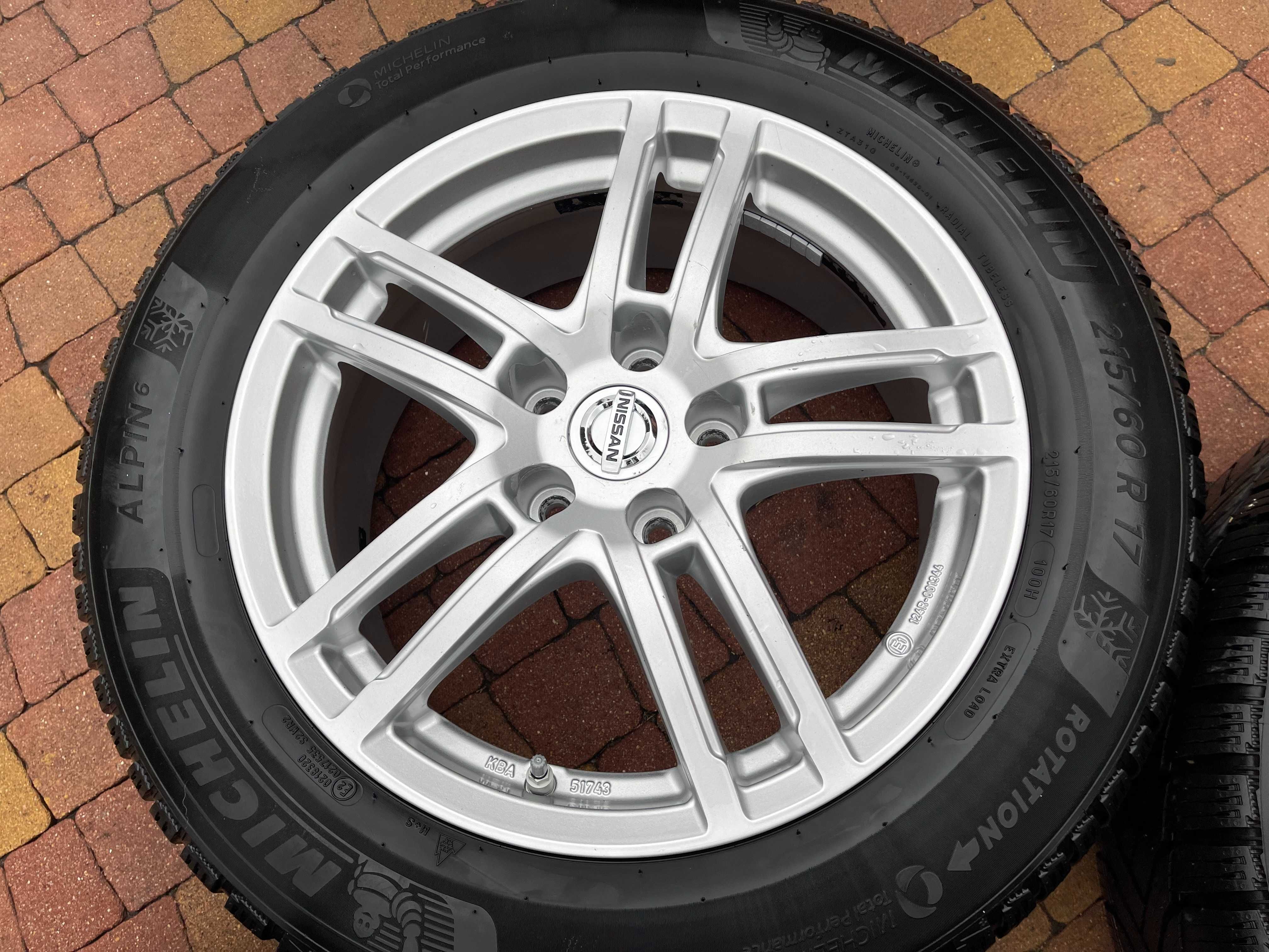 3793. Koła zimowe Nissan Juke Qashqai J10 J11 5x114.3 ET40 215/60/17