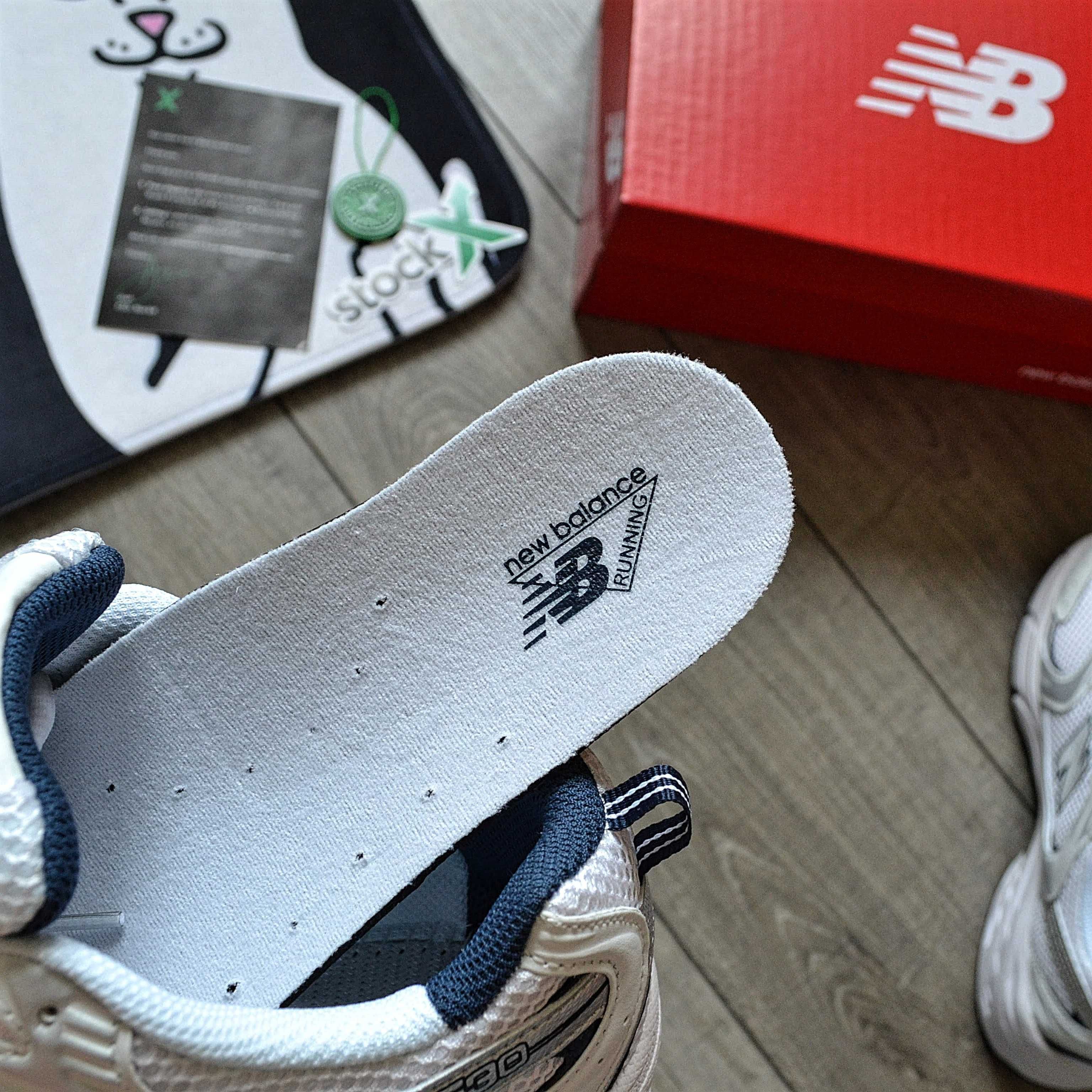 Женские кроссовки New Balance 'White/Silver/Navy' Размеры 36-40