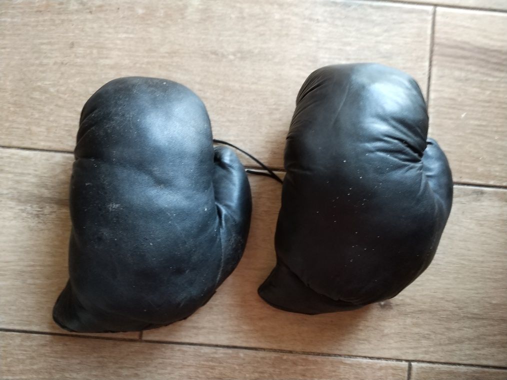 Перчатки боксерские тренировочные, натуральная кожа