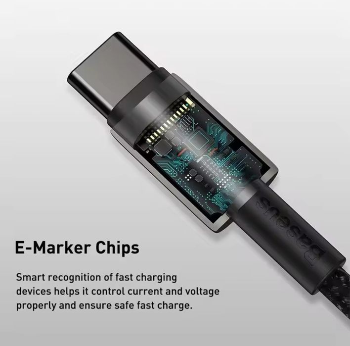 Кабель Type-C Baseus Fast Charging 100W 200см 5A