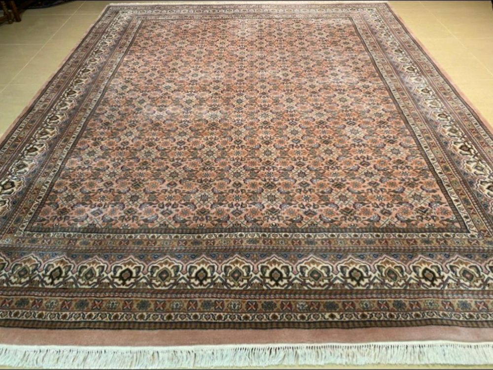 Jak nowy Indo Herati 310 # 250 Ręcznie tkany wełniany dywan perski