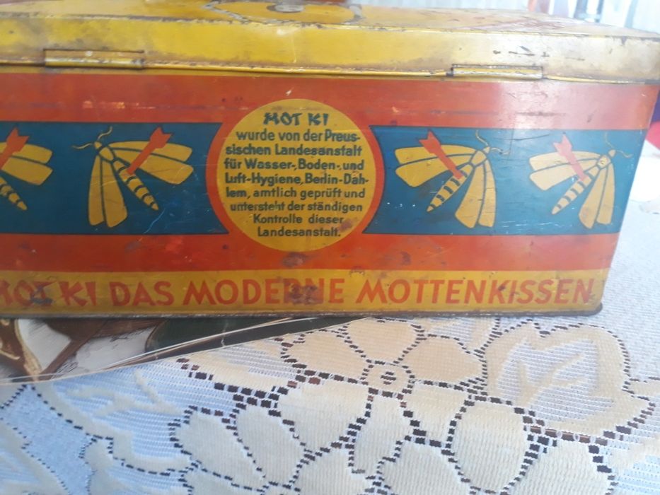 Stara puszka Art Deco Motki ok.1935 r.