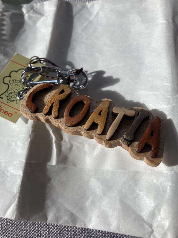 Chorwacja - brelok drewniany do kluczy