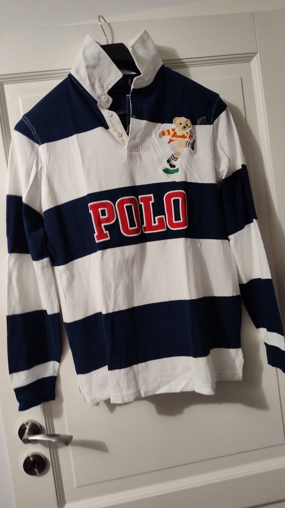TqNowa bluza POLO Ralph Lauren polówka Rugby z długim rękawem. Rozm M.