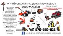 Wynajem Glebogryzarka/wertykulator/wiertnica/kosa/odkurzacz piorący