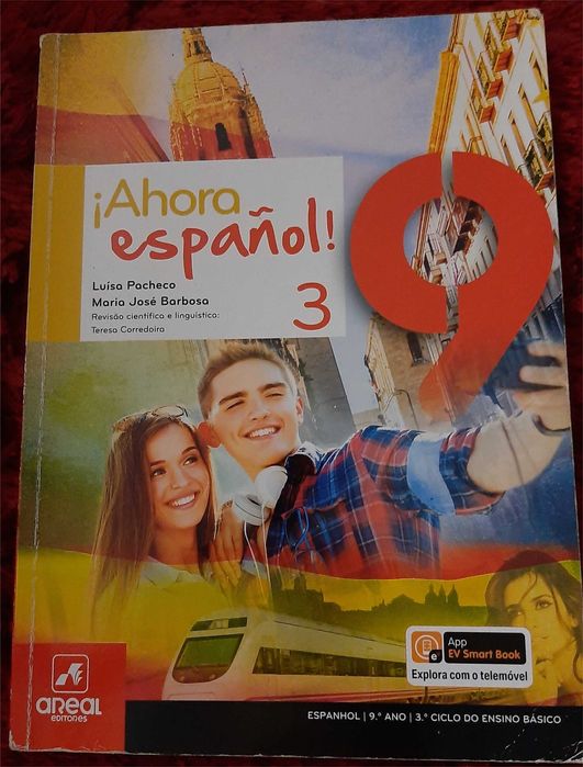 Manuais 9.ºAno, Inglês, Geografia, Espanhol, Físico-Química